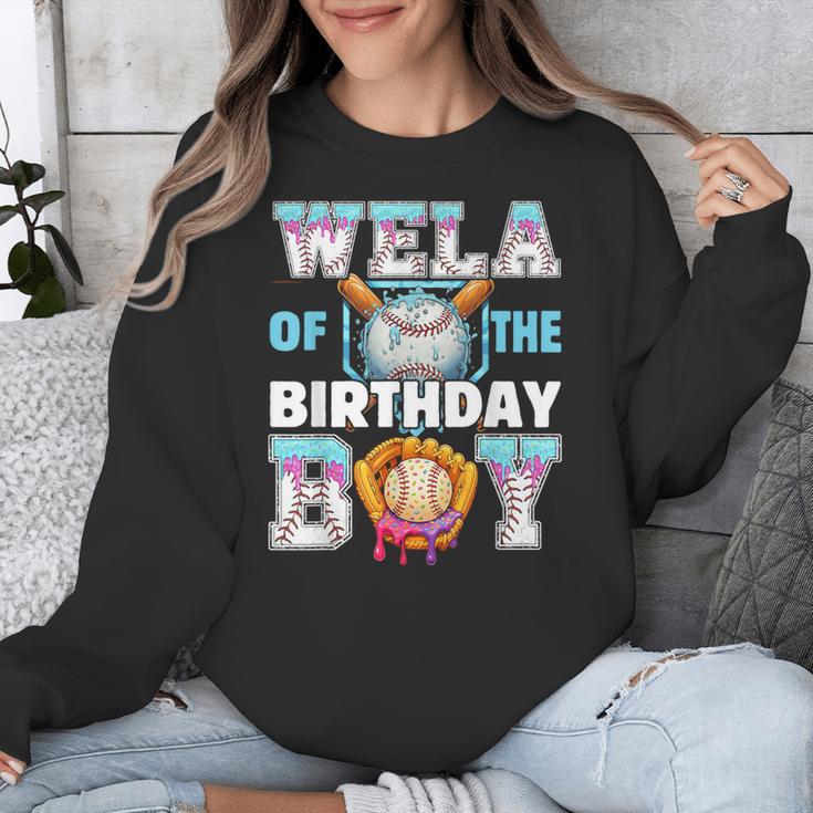 Baseball Ice Cream Drip Wela Of The Birthday Boy Unisex Sweatshirt