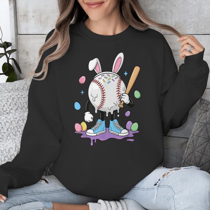 Baseball Ice Cream Drip Youth Boys Cute Easter Sports Unisex Sweatshirt