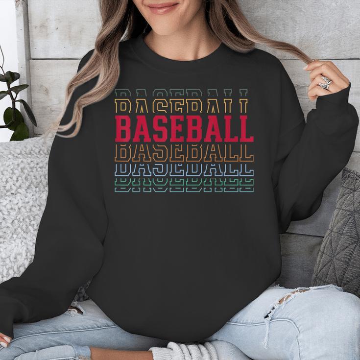 Baseball Layered Text Team Player Coach Youth Unisex Sweatshirt Baseball Layered Text Team Player Coach Youth Unisex Sweatshirt