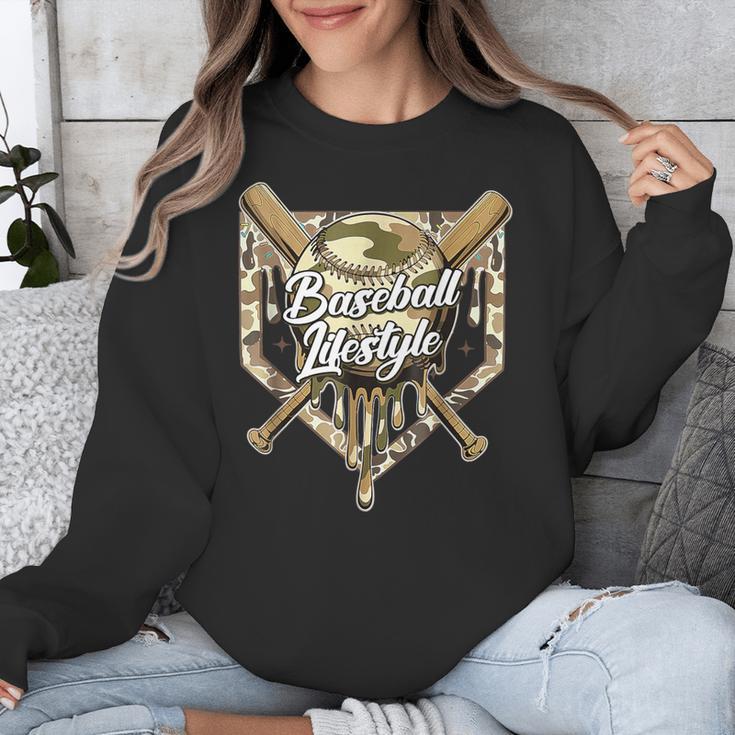 Baseball Life Lifestyle Home Plate Camo Ice Cream Drip Kids Unisex Sweatshirt Baseball Life Lifestyle Home Plate Camo Ice Cream Drip Kids Unisex Sweatshirt