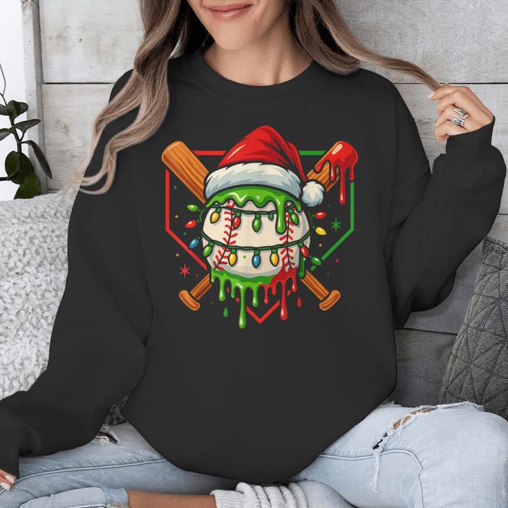 Baseball Lifestyle Apparel Youth Christmas Baseball Drip Unisex Sweatshirt Baseball Lifestyle Apparel Youth Christmas Baseball Drip Unisex Sweatshirt