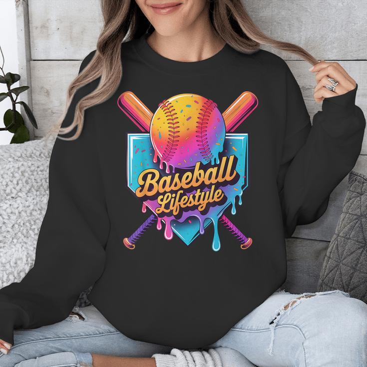 Baseball Lifestyle Drip Icecream Unisex Sweatshirt