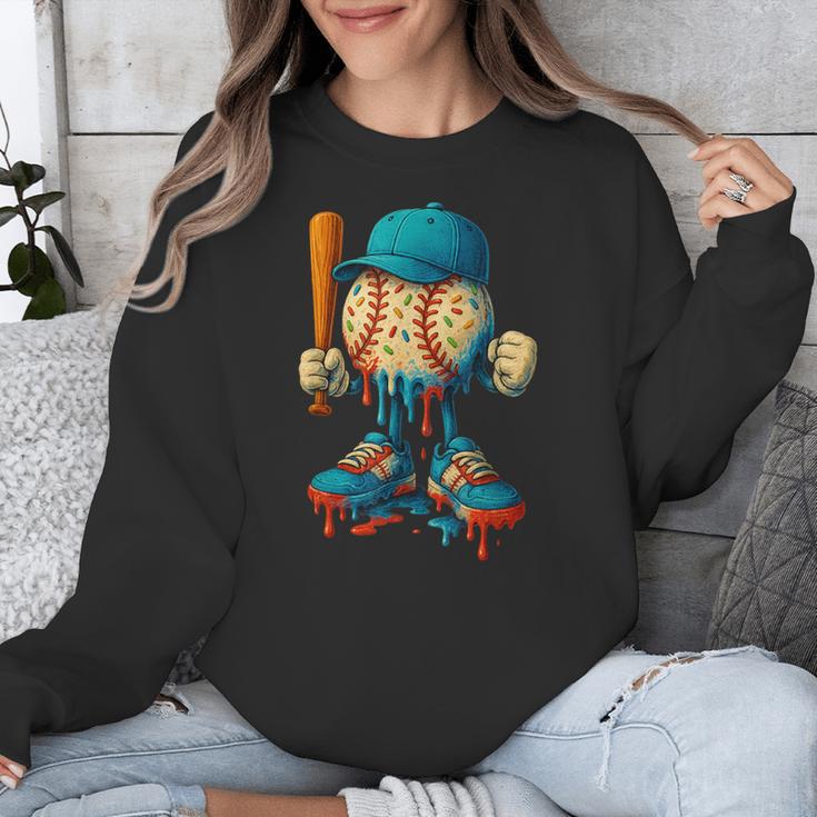 Baseball Lifestyle Youth Baseball Drip Icecream Unisex Sweatshirt Baseball Lifestyle Youth Baseball Drip Icecream Unisex Sweatshirt
