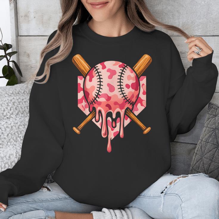 Baseball Pink Camo Ice Cream Youth Boys Girls Unisex Sweatshirt
