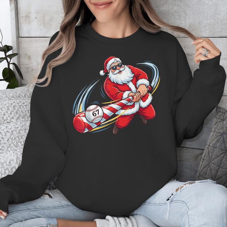 Baseball Santa 67 Christmas Xmas Pajamas Boys Unisex Sweatshirt Baseball Santa 67 Christmas Xmas Pajamas Boys Unisex Sweatshirt