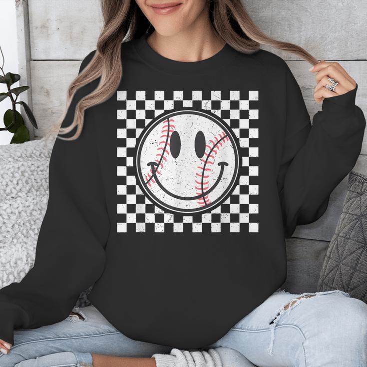Baseball Season Happy Game Day Trendy Sports Vintage Unisex Sweatshirt