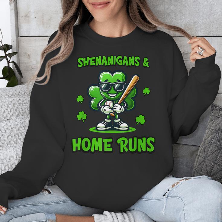 Baseball St Patrick's Day Irish Shamrock Trendy Unisex Sweatshirt