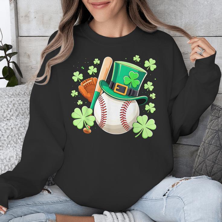 Baseball St Patricks Day Lucky Baseball Player Shamrock Unisex Sweatshirt Baseball St Patricks Day Lucky Baseball Player Shamrock Unisex Sweatshirt