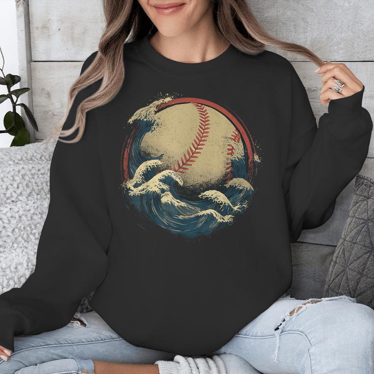 Baseball Waves Ocean Sports Baseball Fans Unisex Sweatshirt Baseball Waves Ocean Sports Baseball Fans Unisex Sweatshirt
