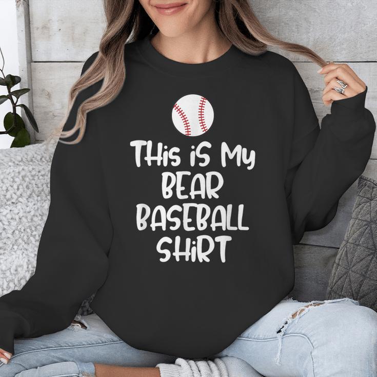 Bear Baseball Shirt For Players Fans And Moms Unisex Sweatshirt