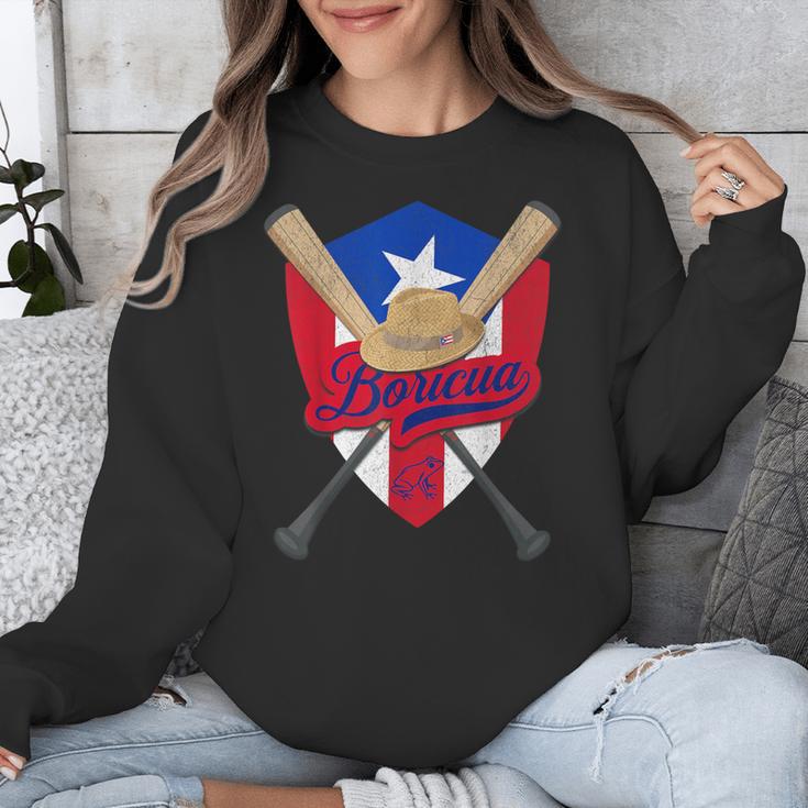 Boricua Puerto Rico Baseball Coqui Frog Pava Hat Fan Unisex Sweatshirt Boricua Puerto Rico Baseball Coqui Frog Pava Hat Fan Unisex Sweatshirt