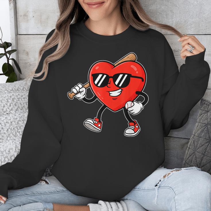 Boy Valentines Day Heart Love Baseball Boys Men Kids Unisex Sweatshirt Boy Valentines Day Heart Love Baseball Boys Men Kids Unisex Sweatshirt