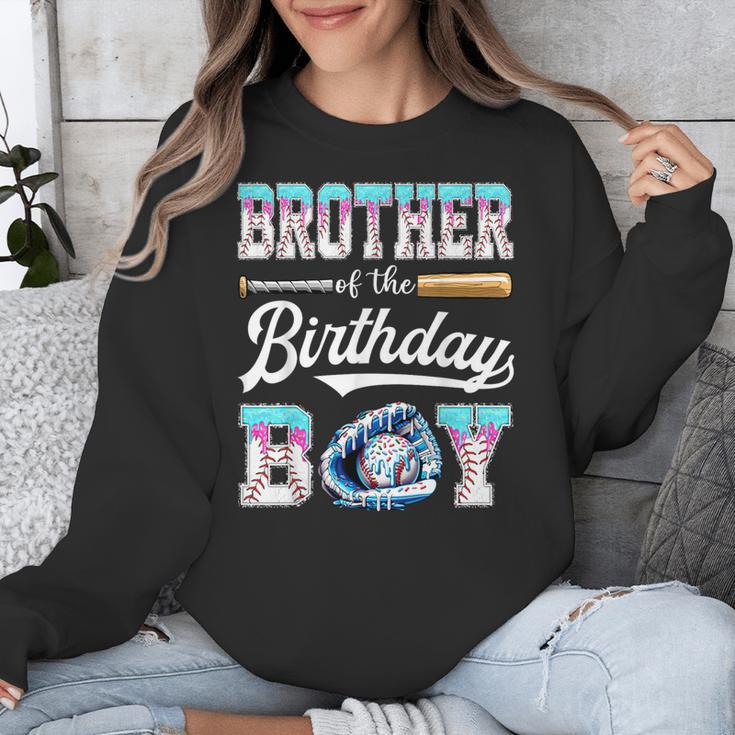 Brother Of The Birthday Boy Baseball Ice Cream Drip Matching Unisex Sweatshirt Brother Of The Birthday Boy Baseball Ice Cream Drip Matching Unisex Sweatshirt