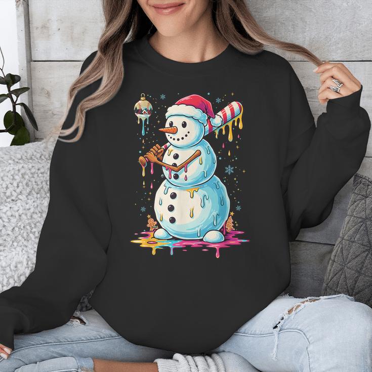 Christmas Baseball Snowman Drip For Boys Men Girls Women Unisex Sweatshirt Christmas Baseball Snowman Drip For Boys Men Girls Women Unisex Sweatshirt
