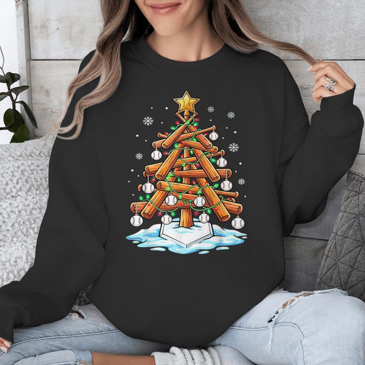 Christmas Baseball Tree Lights Xmas Unisex Sweatshirt Christmas Baseball Tree Lights Xmas Unisex Sweatshirt