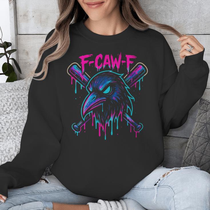 Cool Baseball F Caw F Crow Fcawf Raven Fawk Off Bird Unisex Sweatshirt Cool Baseball F Caw F Crow Fcawf Raven Fawk Off Bird Unisex Sweatshirt