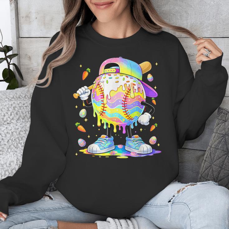 Cute Easter Baseball Ice Cream Boys Girls Kids Unisex Sweatshirt