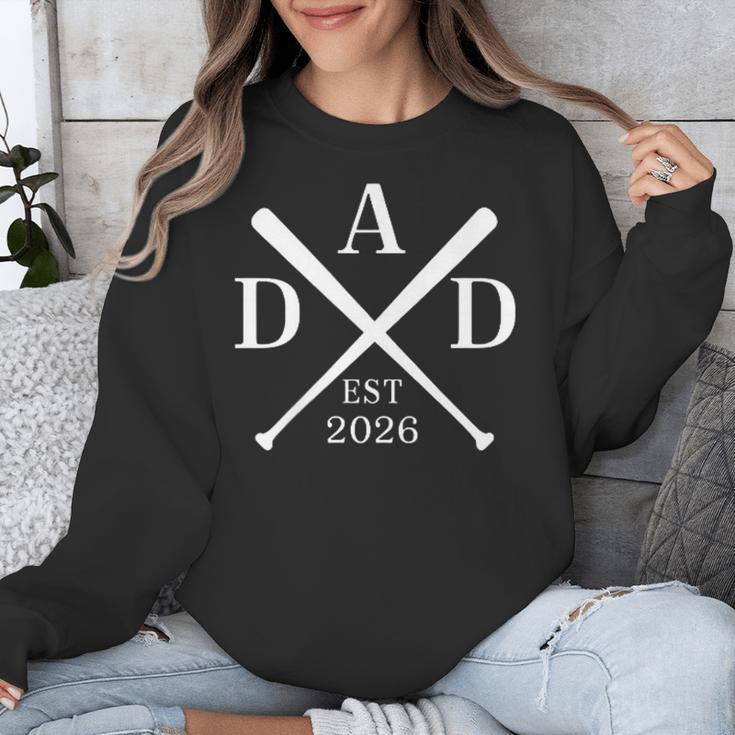 Dad Est 2026 Father Loading New Dad Baseball Pocket Unisex Sweatshirt