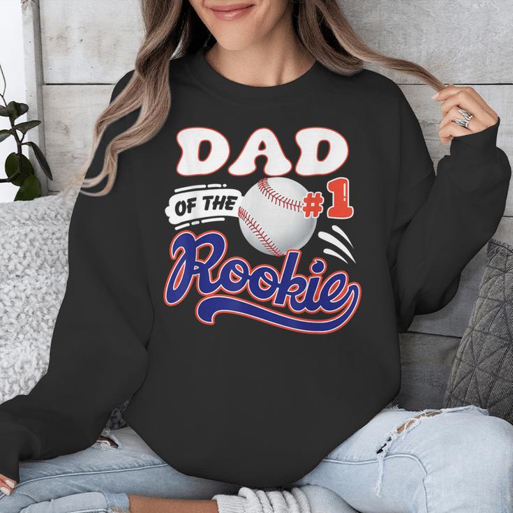 Dad Rookie Of Year 1st Birthday Baseball Theme Matching Unisex Sweatshirt Dad Rookie Of Year 1st Birthday Baseball Theme Matching Unisex Sweatshirt