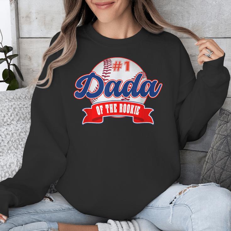 Dada Rookie Of Year 1st Birthday Baseball Theme Matching Unisex Sweatshirt