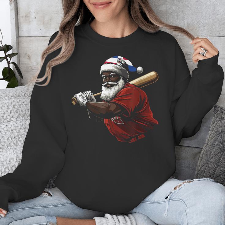 Dominican Republic Santa Christmas Baseball Beisbol Unisex Sweatshirt Dominican Republic Santa Christmas Baseball Beisbol Unisex Sweatshirt