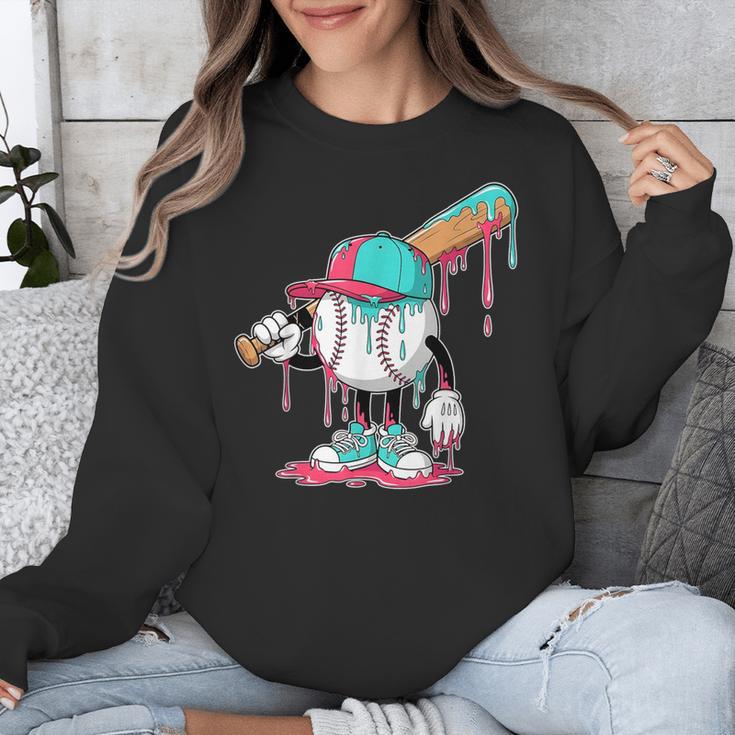 Drip Baseball For Boys Ice Cream Drip Youth Boys Sprinkles Unisex Sweatshirt Drip Baseball For Boys Ice Cream Drip Youth Boys Sprinkles Unisex Sweatshirt