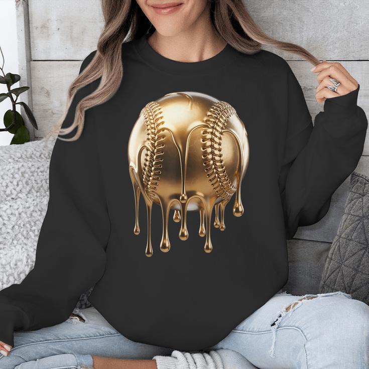 Dripping Gold Drip Baseball Game Day Player Coach Baller Unisex Sweatshirt Dripping Gold Drip Baseball Game Day Player Coach Baller Unisex Sweatshirt