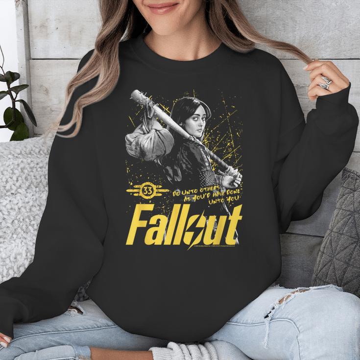 Fallout TV Series Lucy Do Unto Others Baseball Bat Gamer Unisex Sweatshirt Fallout TV Series Lucy Do Unto Others Baseball Bat Gamer Unisex Sweatshirt