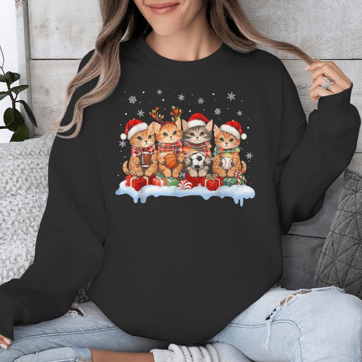 Football Baseball Basketball Player Sport Christmas Unisex Sweatshirt