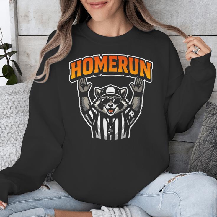 Football Referee Touchdown Baseball Homerun Raccoon Unisex Sweatshirt Football Referee Touchdown Baseball Homerun Raccoon Unisex Sweatshirt