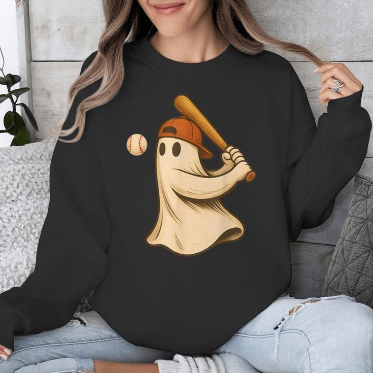 Ghost Baseball Halloween Costume Men Boys Kids Unisex Sweatshirt Ghost Baseball Halloween Costume Men Boys Kids Unisex Sweatshirt