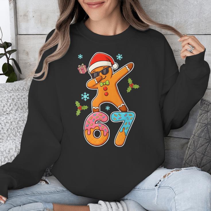 Gingerbread Six Seven 67 Ice Cream Drip Baseball Unisex Sweatshirt