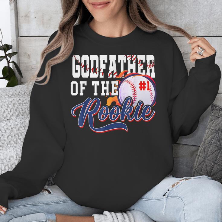 Godfather Rookie Of Year 1st Birthday Baseball Theme Unisex Sweatshirt Godfather Rookie Of Year 1st Birthday Baseball Theme Unisex Sweatshirt