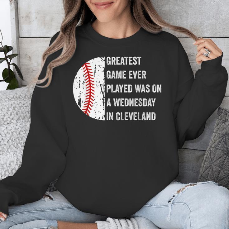 Greatest Game Ever Played Was In Cleveland 2016 Baseball Unisex Sweatshirt
