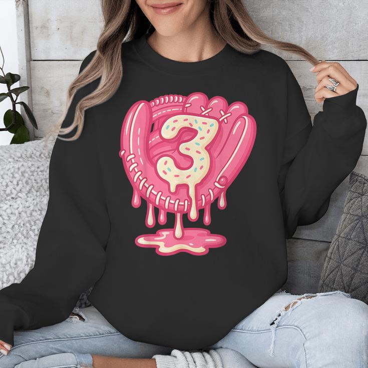 Ice Cream Baseball Glove 3rd Birthday Edition Unisex Sweatshirt Ice Cream Baseball Glove 3rd Birthday Edition Unisex Sweatshirt
