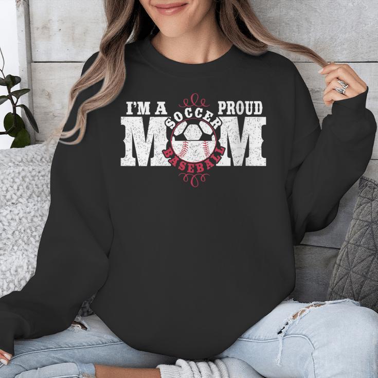 I'm a Proud Soccer Baseball Mom Unisex Sweatshirt