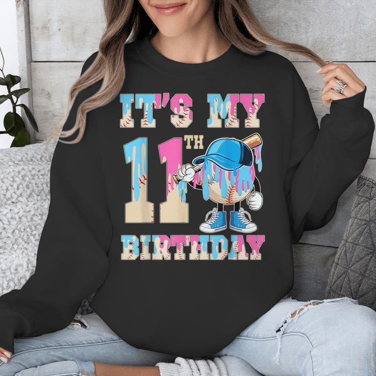 It's My 11th Birthday Baseball Ice Cream Drip Theme Unisex Sweatshirt It's My 11th Birthday Baseball Ice Cream Drip Theme Unisex Sweatshirt