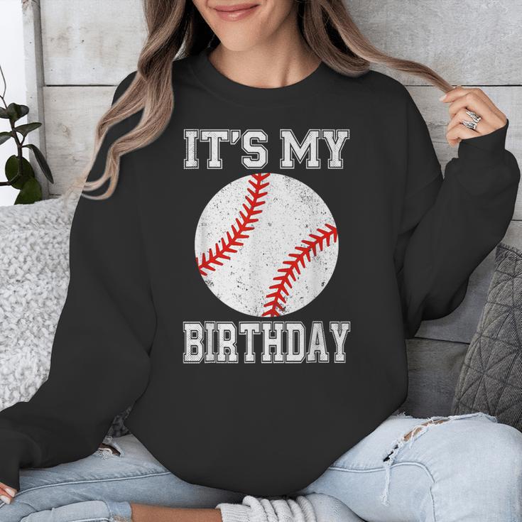 It’s My Birthday Baseball Vintage Style Unisex Sweatshirt It’s My Birthday Baseball Vintage Style Unisex Sweatshirt