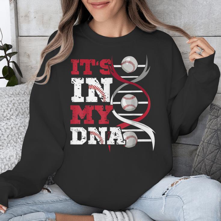 ITS In My DNA Baseball Sport Player Saying Baseball Fan Unisex Sweatshirt