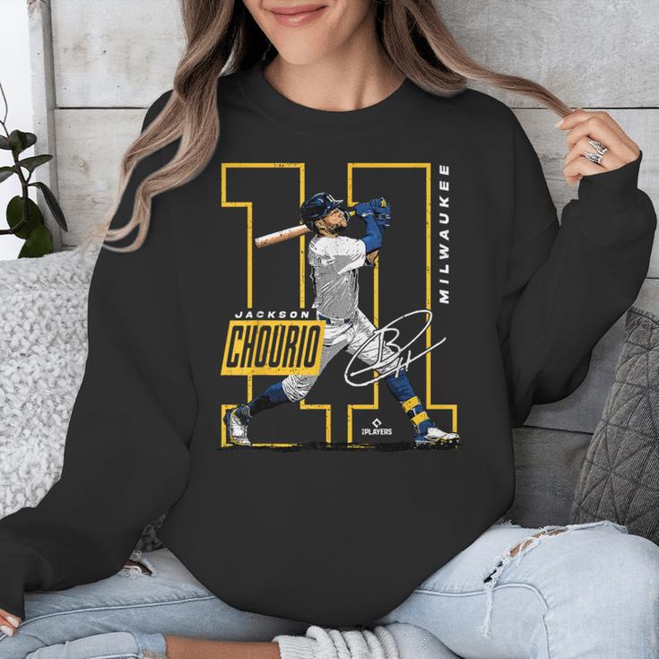 Jackson Chourio Milwaukee MLB Baseball Player MLBJCH202M Unisex Sweatshirt