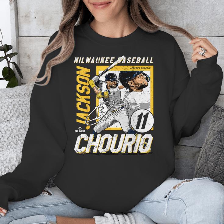 Jackson Chourio Milwaukee MLB Baseball Player MLBJCH203M Unisex Sweatshirt