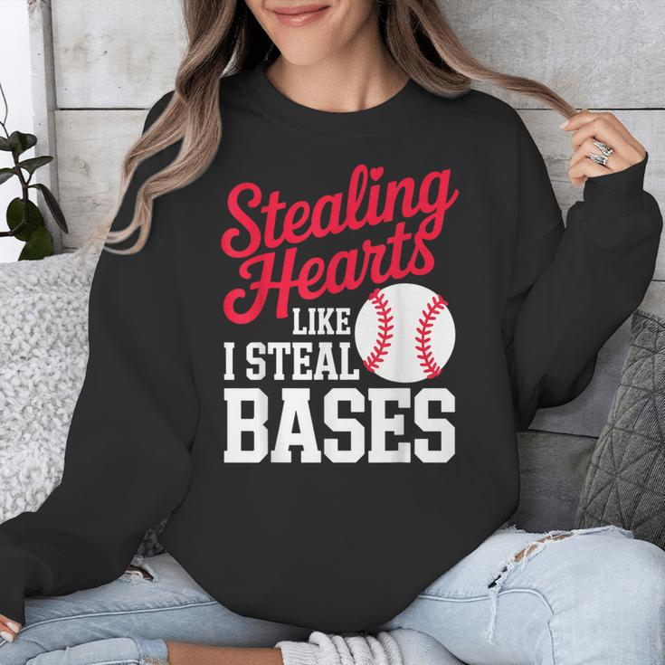 Kids Stealing Hearts Cute Baseball Boys Unisex Sweatshirt Kids Stealing Hearts Cute Baseball Boys Unisex Sweatshirt
