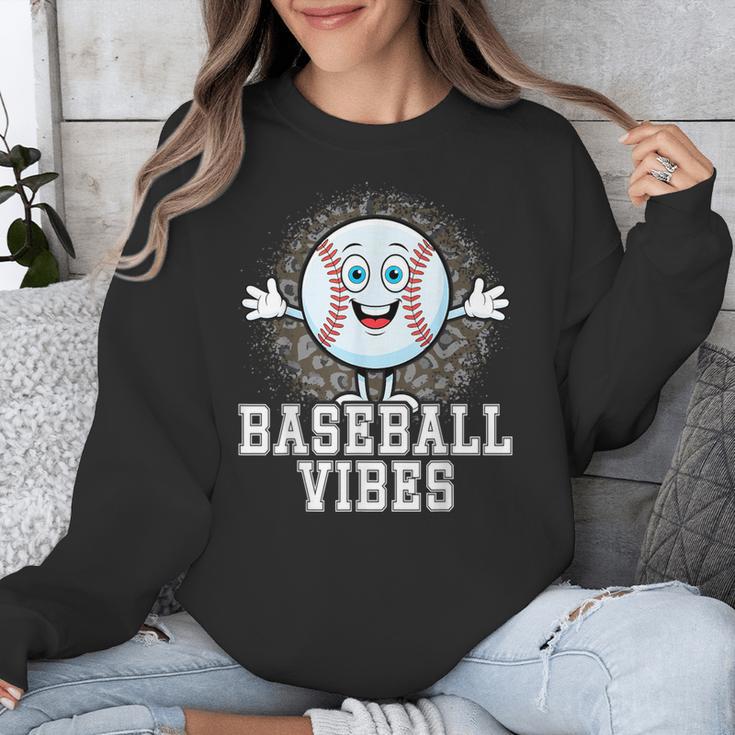 Leopard Baseball Vibes Game Day Softball Life Mom Unisex Sweatshirt Leopard Baseball Vibes Game Day Softball Life Mom Unisex Sweatshirt