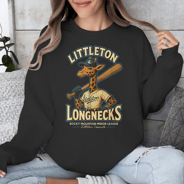 Littleton Longnecks Retro Minor League Baseball Unisex Sweatshirt Littleton Longnecks Retro Minor League Baseball Unisex Sweatshirt