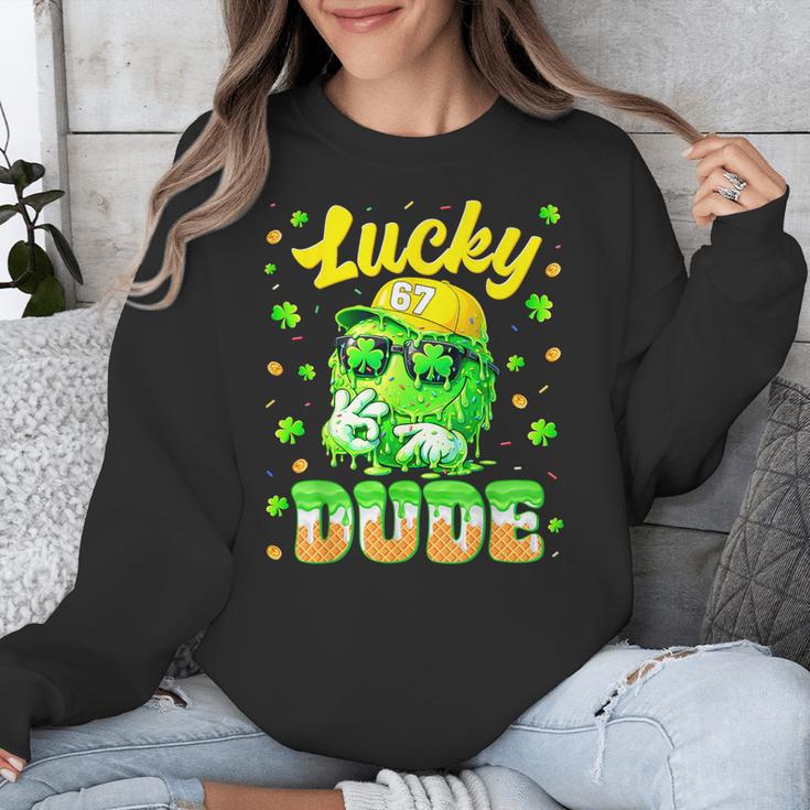 Lucky Dude Drip Baseball Shamrock St Patrick Men Boy Youth Unisex Sweatshirt Lucky Dude Drip Baseball Shamrock St Patrick Men Boy Youth Unisex Sweatshirt