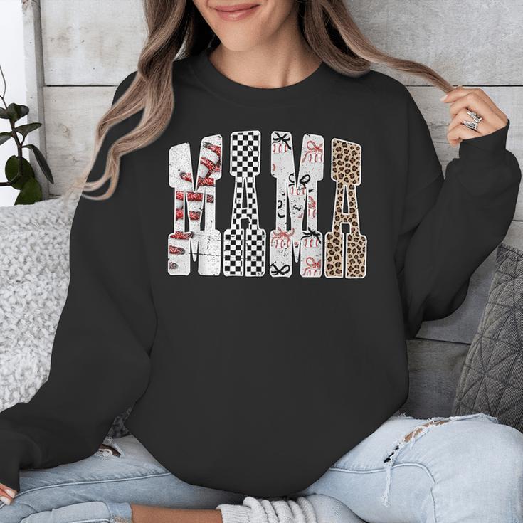 Mama Baseball Season Happy Game Day Trendy Sports Mom Unisex Sweatshirt