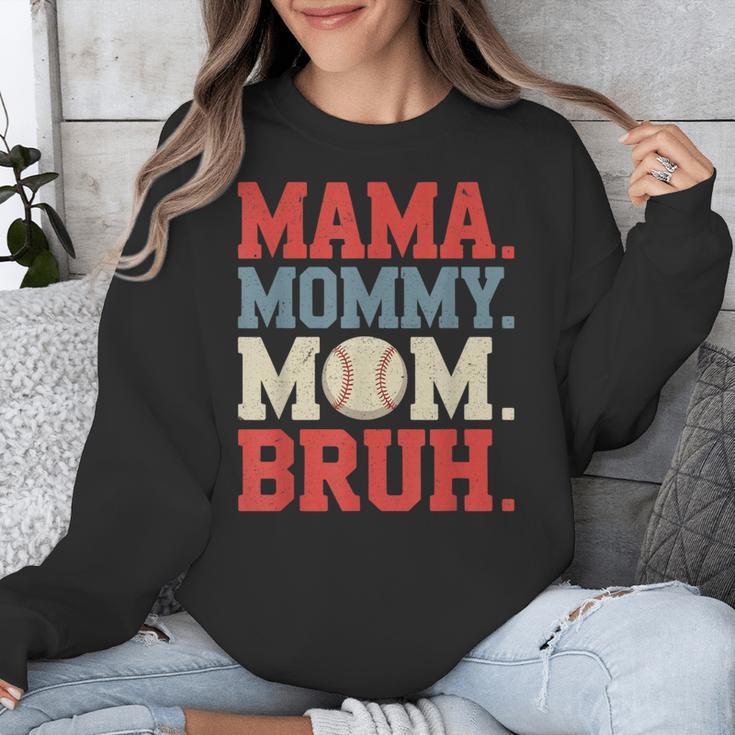 Mama Mommy Mom Bruh Baseball For Women Grandma Mother's Day Unisex Sweatshirt Mama Mommy Mom Bruh Baseball For Women Grandma Mother's Day Unisex Sweatshirt