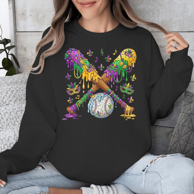 Mardi Gras Baseball Drip Shirt Cool Dripping Baseball Drip Unisex Sweatshirt Mardi Gras Baseball Drip Shirt Cool Dripping Baseball Drip Unisex Sweatshirt