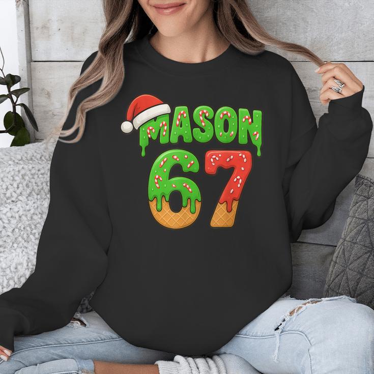 Mason 67 Christmas Ice Cream Drip Meme Six Seven Baseball Unisex Sweatshirt Mason 67 Christmas Ice Cream Drip Meme Six Seven Baseball Unisex Sweatshirt