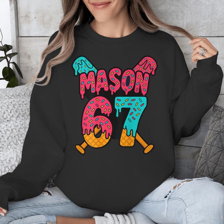 Mason 67 Ice Cream Drip Baseball Meme Unisex Sweatshirt Mason 67 Ice Cream Drip Baseball Meme Unisex Sweatshirt